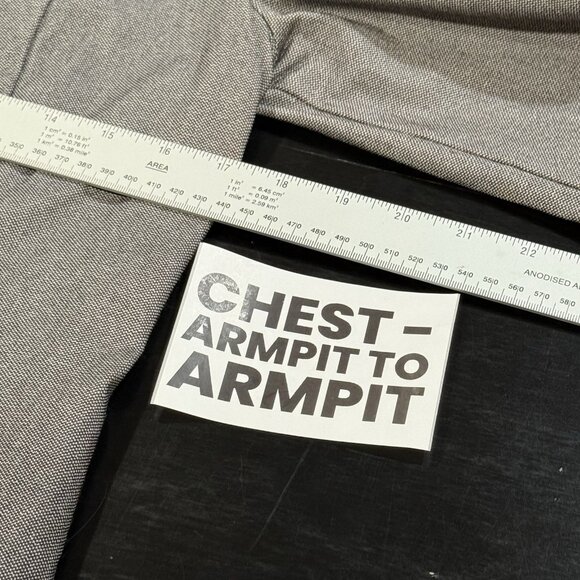 Apt 9 Open Birdeye Gray Structured Office Blazer Womens Suit Jacket Size Medium - Picture 9 of 10